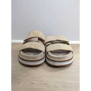 Cole Haan Cloudfeel Slide Sandal‎ - Sesame Suede Size 9 1/2